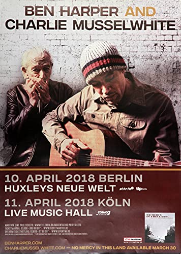 Premium Poster/Plakat | DIN A1 | Wanddeko | Live Konzert Veranstaltung » Ben Harper & Charlie Musselwhite - No Mercy In This Land, All Dates 2018 « Premium Poster/Plakat | DIN A1 | Wanddeko | Live Konzert Veranstaltung » Ben Harper & Charlie Musselwhite - No Mercy In This Land, All Dates 2018 « von TheConcertPoster
