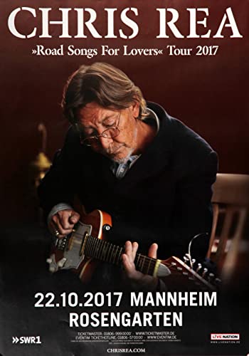 Premium Poster/Plakat | DIN A1 | Wanddeko | Live Konzert Veranstaltung » Chris Rea - Road Songs for Lovers, Mannheim 2017 « von TheConcertPoster