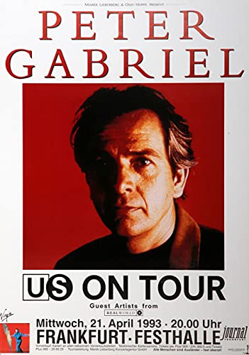 Premium Poster/Plakat | DIN A1 | Wanddeko | Live Konzert Veranstaltung » Peter Gabriel - US On Tour, Frankfurt 1993 « von TheConcertPoster
