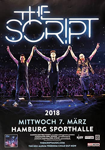 Premium Poster/Plakat | DIN A1 | Wanddeko | Live Konzert Veranstaltung » The Script - No Sound Without Silence, Hamburg 2018 « von TheConcertPoster