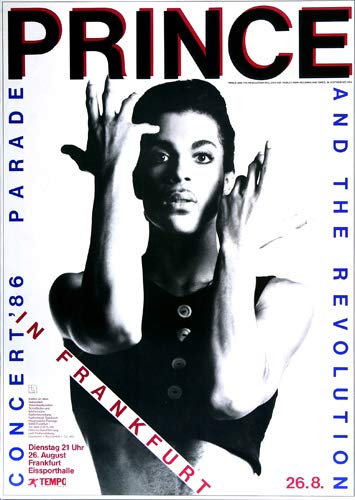 Prince - Parade, Frankfurt 1986 » Konzertplakat/Premium Poster | Live Konzert Veranstaltung | DIN A1 « von TheConcertPoster