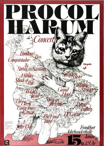 Procol Harum - Procols Ninth, Frankfurt 1976 » Konzertplakat/Premium Poster | Live Konzert Veranstaltung | DIN A1 « von TheConcertPoster