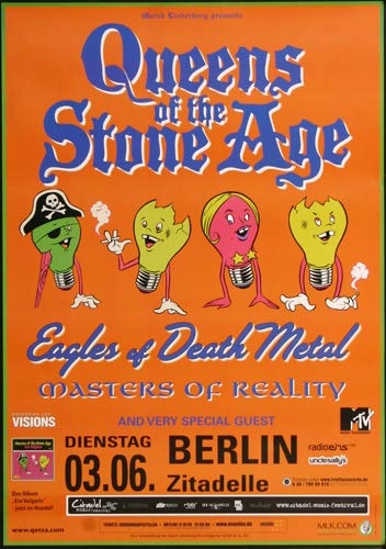 Queens of The Stone Age - Era Vulgaris, Berlin 2008 » Konzertplakat/Premium Poster | Live Konzert Veranstaltung | DIN A1 « von TheConcertPoster