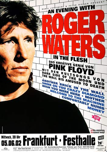 Roger Waters - In The Flash, Frankfurt 2002 » Konzertplakat/Premium Poster | Live Konzert Veranstaltung | DIN A1 « von TheConcertPoster