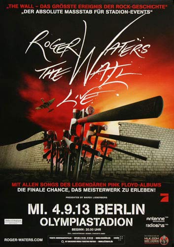 Roger Waters - The Wall, Berlin 2013 » Konzertplakat/Premium Poster | Live Konzert Veranstaltung | DIN A1 « von TheConcertPoster