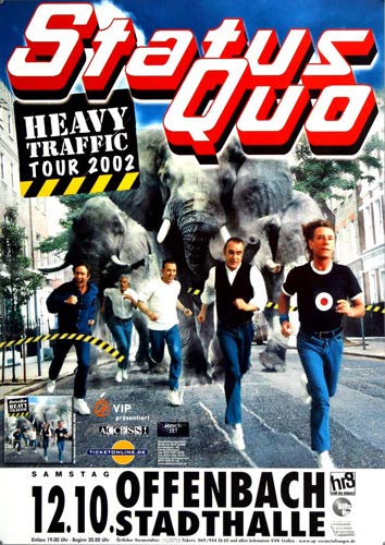 Status Quo - Heavy Traffic, Frankfurt 2002 » Konzertplakat/Premium Poster | Live Konzert Veranstaltung | DIN A1 « von TheConcertPoster