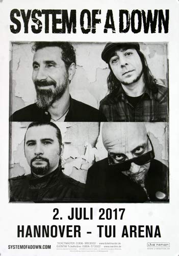 System of A Down - Toxicity, Hannover 2017 » Konzertplakat/Premium Poster | Live Konzert Veranstaltung | DIN A1 « von TheConcertPoster