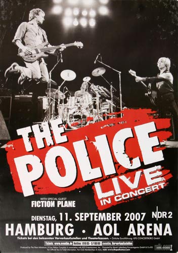 The Police - Certifiable, Hamburg 2007 » Konzertplakat/Premium Poster | Live Konzert Veranstaltung | DIN A1 « von TheConcertPoster