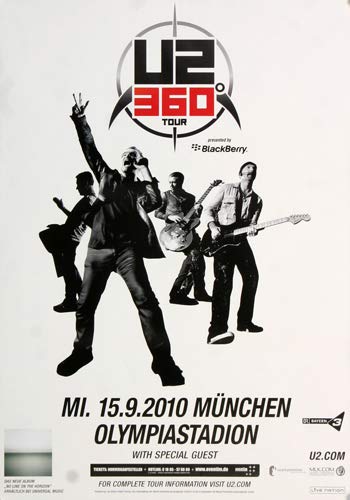 U2-360° White, München 2010 » Konzertplakat/Premium Poster | Live Konzert Veranstaltung | DIN A1 « von TheConcertPoster