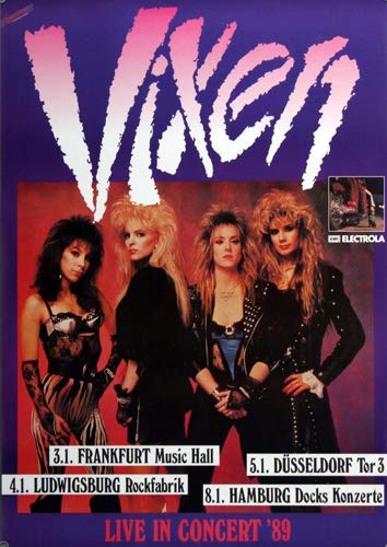 Vixen - Rev It Up, Tour 1989 » Konzertplakat/Premium Poster | Live Konzert Veranstaltung | DIN A1 « von TheConcertPoster