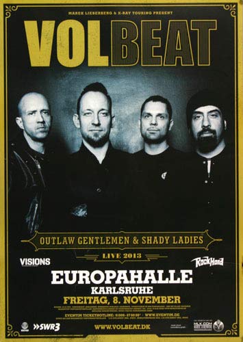 Volbeat - Beyound Hell, Karlsruhe 2013 » Konzertplakat/Premium Poster | Live Konzert Veranstaltung | DIN A1 « Volbeat - Beyound Hell, Karlsruhe 2013 » Konzertplakat/Premium Poster | Live Konzert Veranstaltung | DIN A1 « von TheConcertPoster