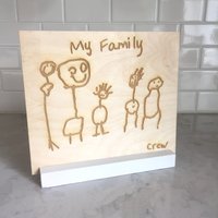 Kinder Kunstschild Gravur Home Decor Geschenk Muttertag von TheConfettiHome