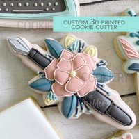 Blumen Kalligraphie Stift Ausstecher - Back To School 3D Gedruckter Tck88174 von TheCookierydotCA