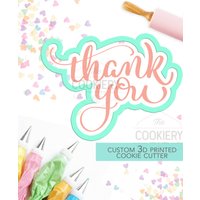 Danke Script Ausstecher, Ausstecher - Schablone Und 3D Gedruckt Ausstechform Tck23100 Danke Script Ausstecher, Ausstecher - Schablone Und 3D Gedruckt Ausstechform Tck23100 von TheCookierydotCA