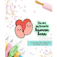 Du Bist Mein Lieblingsmensch Bohne - 2 Pc Set Valentinstag Wortspiele Ausstechformen 3D Gedruckte Ausstecher Tck47127 von TheCookierydotCA
