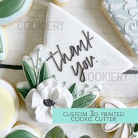 Florales Dreieck Plakette Ausstecher - Florale 3D Gedruckt Ausstechform Tck88155 von TheCookierydotCA