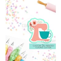 Küchenmaschine Mit Blumen Ausstecher, Backmixer Ausstecher - 3D Gedruckt Ausstechform Tck58114 von TheCookierydotCA