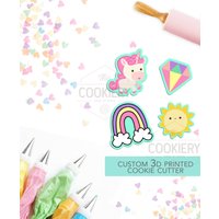 Mini Einhorn Ausstechform Set - Ausstechformen 3D Gedruckte Tck21117 4Er Mini Einhorn Ausstechform Set - Ausstechformen 3D Gedruckte Tck21117 4Er von TheCookierydotCA