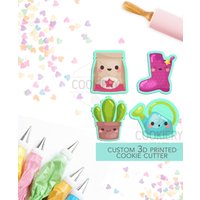 Mini Garten Set Ausstechformen - Ausstecher 3D Gedruckte Ausstechform Tck21131 4Er Mini Garten Set Ausstechformen - Ausstecher 3D Gedruckte Ausstechform Tck21131 4Er von TheCookierydotCA