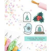 Mini Weihnachtselemente Set - Weihnachts Ausstechformen Winter 3D Gedruckte Ausstechform Tck87159 4Er Mini Weihnachtselemente Set - Weihnachts Ausstechformen Winter 3D Gedruckte Ausstechform Tck87159 4Er von TheCookierydotCA