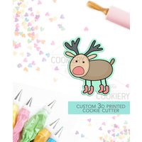 Niedlicher Rentier Rudolph Ausstecher - Weihnachten Winter 3D Gedruckter Tck87154 von TheCookierydotCA