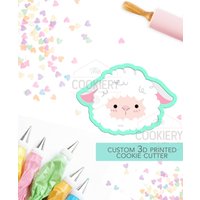 Ostern Niedliche Lamm Gesicht Ausstecher, 3D Gedruckt Ausstechform - Tck12109 Ostern Niedliche Lamm Gesicht Ausstecher, 3D Gedruckt Ausstechform - Tck12109 von TheCookierydotCA