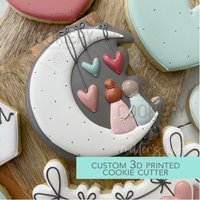 Over The Moon For You Ausstecher - Valentinstag 3D Gedruckt Tck88320 von TheCookierydotCA
