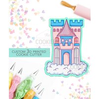 Schloss Auf Wolken Ausstecher - Prinzessin 3D Gedruckte Ausstechform Tck18101 von TheCookierydotCA