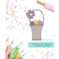 Skinny Tall Ostern Korb Ausstecher - 3D Gedruckter Tck13146 von TheCookierydotCA