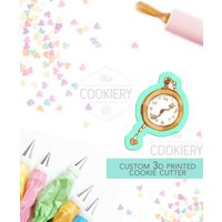Taschenuhr Ausstechform - Alice Im Wunderland Old Fashioned Uhren Ausstecher 3D Gedruckt Tck18145 von TheCookierydotCA