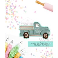 Vintage Pickup Rustikaler Lkw Ausstecher - Herbst 3D Gedruckt Tck86151 von TheCookierydotCA