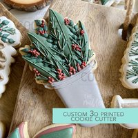 Weihnachtsgesteck - Weihnachtspflanze Ausstecher 3D Gedruckter Tck88295 von TheCookierydotCA