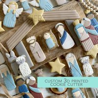 Weihnachtskrippe Peg Dolls Ausstecher Set - 3D Gedruckt Ausstechform Tck84196 von TheCookierydotCA
