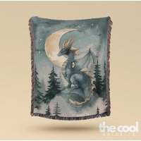 Blaue Drachen Decke Mittelalter Fantasy Gobelin von TheCoolRuler