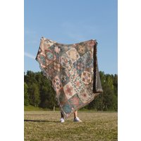 Boho Patchwork Gewebte Baumwolldecke Bauernhaus Cottage Dekor Boho Patchwork Gewebte Baumwolldecke Bauernhaus Cottage Dekor von TheCoolRuler