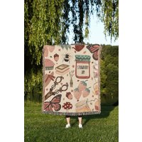Cottagecore Gewebte Decke Herbst Wandbehang von TheCoolRuler