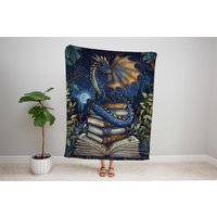 Drache Gewebte Decke Märchenhafter Mittelalter-Wandteppich von TheCoolRuler