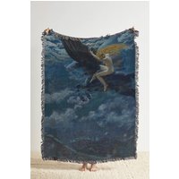 Fliegende Pferd Gewebte Decke Fantasy Kunst Wandteppich von TheCoolRuler
