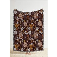 Florale Spinnennetz Gewebte Decke Boho Halloween Decor von TheCoolRuler