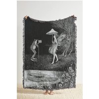 Frosch Und Fee Gewebte Decke Vintage Feenkern Dekor Frosch Und Fee Gewebte Decke Vintage Feenkern Dekor von TheCoolRuler