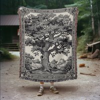 Holzschnitt Baum Des Lebens Decke Cottagecore Renaissance Dekor von TheCoolRuler