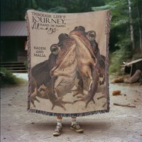 Individuelle Frosch Webdecke Personalisierte Decke, Wald Dekor von TheCoolRuler