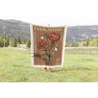 Individuelle Geburts-Blumen Stempel-Decke Vintage-Inspiriertes Personalisiertes Verlobungsgeschenk Für Paare, Mann Und Frau Oder Als Individuelle Geburts-Blumen Stempel-Decke Vintage-Inspiriertes Personalisiertes Verlobungsgeschenk Für Paare, Mann Und Frau Oder Als von TheCoolRuler