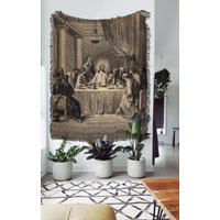 Jesus Abendmahl Gewebte Decke Christlicher Wandteppich von TheCoolRuler