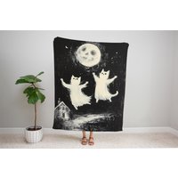 Katzengespenst-Decke Gruseliger Halloween-Wandteppich Katzengespenst-Decke Gruseliger Halloween-Wandteppich von TheCoolRuler
