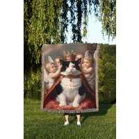 Königliche Katzen Decke Wunderlicher Renaissance Wandbehang von TheCoolRuler