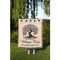 Personalisierte Stammbaum-Decke Benutzerdefinierter Namenskranz von TheCoolRuler