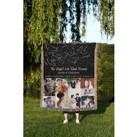 Personalisierte Sternenkarte Foto Collage Decke Sternkarte Nach Datum, Geschenk Zum Jahrestag Für Eltern, Hochzeitsgeschenk Paare von TheCoolRuler