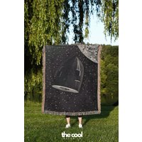 Rocketship Moon Decke Vintage Sci-Fi Weltall Decke von TheCoolRuler