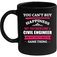 Becher Für Ingenieur Geschenk Schwarz Becher, Kaffee Oder Tee-Liebhaber, Weihnachts-Geschenk Mitarbeiter von TheCoolSloth